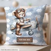 Baby shower Cadeau Gepersonaliseerde Teddy Bear Pi Kussen