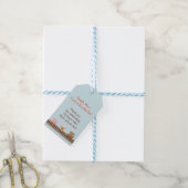 Baby shower Cadeau Label met Boerderijdieren Cadeaulabel (Met Touw)