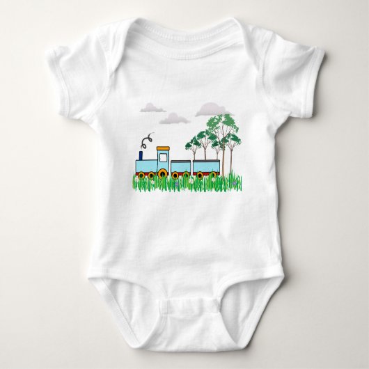 Baby shower cadeau - T-shirts - Jongens treintje (Voorkant)
