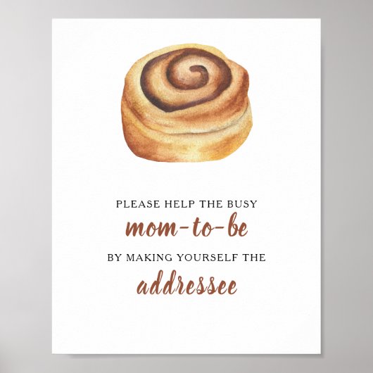 Baby shower cadeau voor de drukke aanstaande moede poster (Voorkant)