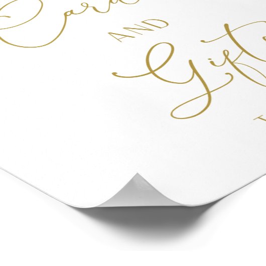 Baby shower cadeaubord, Kaarten en cadeaubont Post Poster (Hoek)