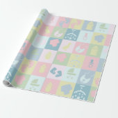 Baby shower Cadeaupapier (Uitgerold)