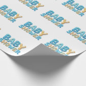 Baby shower cadeaupapier (Hoek)
