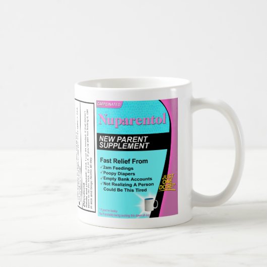 Baby shower Cadeaus: Nuparentol - de nieuwe Mok va (Rechts)