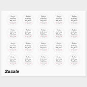 Baby shower cadeautag stickers (Vel)