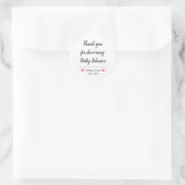 Baby shower cadeautag stickers (Tas)
