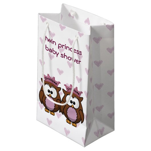 baby shower cadeautas van twee prinses (Voorkant Gekanteld)