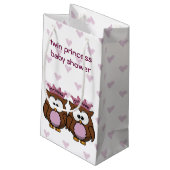 baby shower cadeautas van twee prinses (Achterkant Gekanteld)