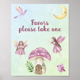 Baby shower cadeautjes voor feestje van de fee poster