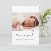 Baby shower Cadeflat Hartelijk dank Bedankkaart (Staand voorkant)