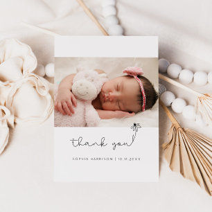 baby shower Cadeflat Hartelijk dank Bedankkaart
