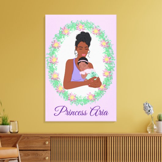 Baby shower Canvas afdrukken (Insitu (Woonkamer))