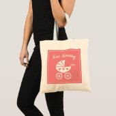 Baby shower canvas tas voor nieuwe mama (Voorkant (product))