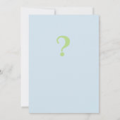 baby shower card GENDER REVEE Kaart (Achterkant)