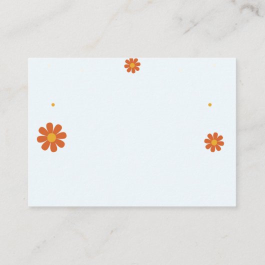 Baby Shower-cards Informatiekaartje (Achterkant)