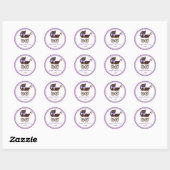 Baby shower Carriage Stickers Favors (Vel)