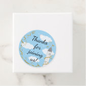 Baby shower Castle in de Sky Bedankjes Labels (In situ)