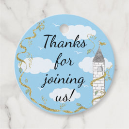 Baby shower Castle in de Sky Bedankjes Labels