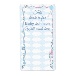 Baby shower "Castle Pink" Bladzijde 8 Etiket