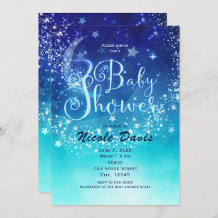 baby shower Celestial Moon Sparkle Sky Kaart