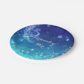 Baby shower Celestial Moon Sparkle Sky Party Papieren Bordje (Gekanteld)