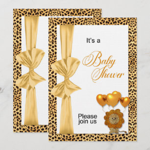 Baby shower Cheetah Print Gender Neutraal Kaart