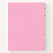 Baby shower Chic Flowers Bouquet Pink Guest Book Notitieboek (Achterkant)