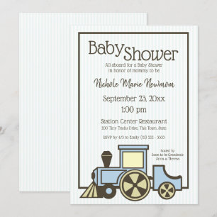 baby shower Choo Choo Train Kaart