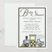 Baby shower Choo Choo Train Kaart (Voorkant / Achterkant)