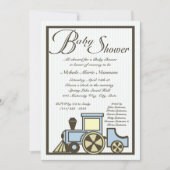 Baby shower Choo Choo Train Kaart (Voorkant)