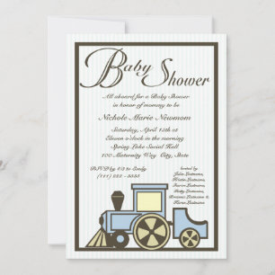 baby shower Choo Choo Train Kaart