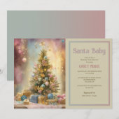 Baby shower Christmas Kaart (Voorkant / Achterkant)