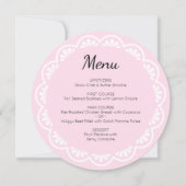 Baby shower Cielito Lindo Roze Ronde Oplader Menu (Voorkant)
