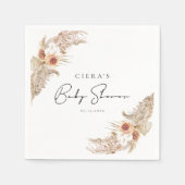 BABY SHOWER CIERA Bohemian Terracotta Pampas Servet (Voorkant)