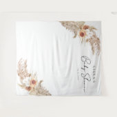 BABY SHOWER CIERA Bohemian Terracotta Pampas Wandkleed (Voorkant (horizontaal))