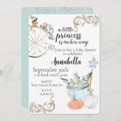 Baby shower Cinderella Princess Kaart (Voorkant / Achterkant)