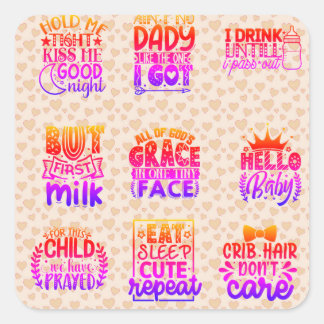Baby shower citeert vinyl Sticker