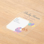 Baby shower Clear Acryl Uitnodiging Kaart 10 (Laagn)