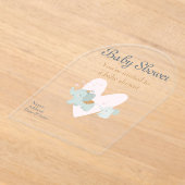 Baby shower Clear Acryl Uitnodiging Kaart 13 (Laagn)