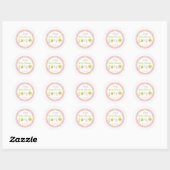 Baby shower Clothesline Stickers (Vel)