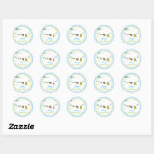 Baby shower Clothesline Stickers (Vel)