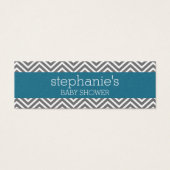 Baby shower Collectie - Luierspoelkaartje Mini Visitekaartjes (Voorkant)