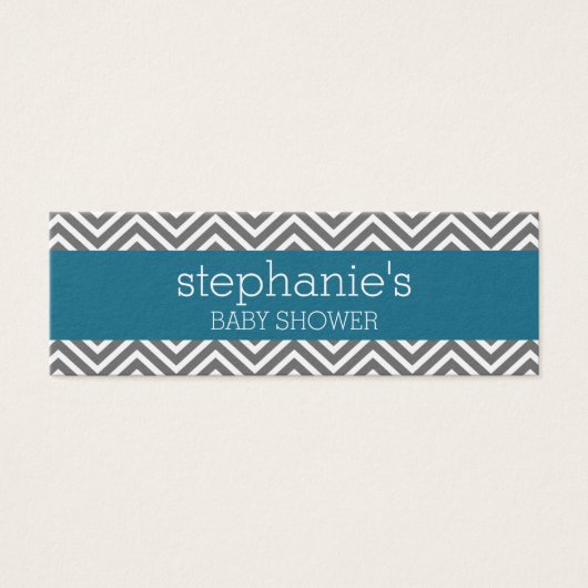 Baby shower Collectie - Luierspoelkaartje Mini Visitekaartjes (Voorkant)