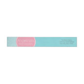 Baby shower Collectie - Roze en Aqua Blue Chevrons (Individueel)