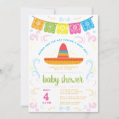 Baby shower Colorful May FIESTA-uitnodiging Kaart (Voorkant)