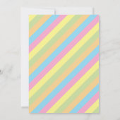 Baby shower Colorful May FIESTA-uitnodiging Kaart (Achterkant)