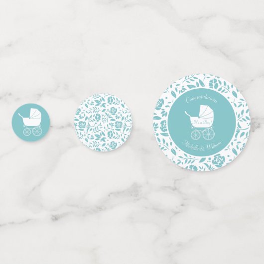  Baby shower Confetti (Achterkanten)