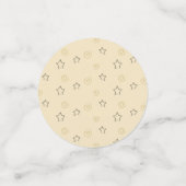 Baby shower Confetti Baby sterren Gold en crème (Kleine voorkant)