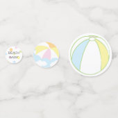 Baby shower Confetti Beach Ball (Voorkanten)