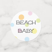 Baby shower Confetti Beach Ball (Kleine voorkant)